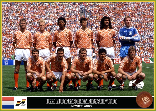 1988 NETHERLANDS 8X10 TEAM PHOTO SOCCER PICTURE 