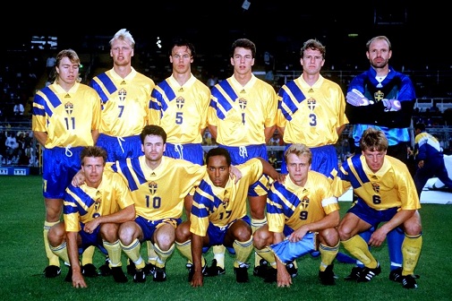 Fan Pictures 1992 UEFA European Football Championship Sweden Team Fan Pictures 1992 UEFA European Football Championship Sweden Team