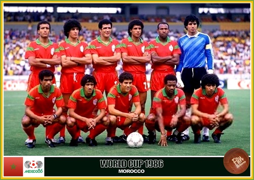 Fan pictures - 1986 FIFA World Cup Mexico. Morocco team